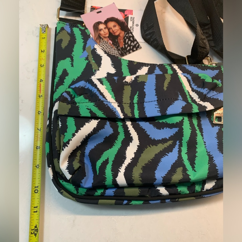 NEW DVF x Target Disco Zebra Crossbody Utility Bag - Picture 8 of 9